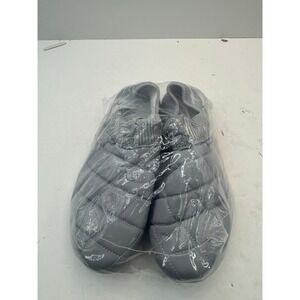 Quilted Puffer Slippers Womens 38 Grey New